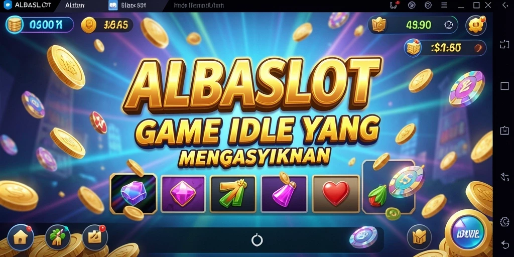 Tangkapan layar gameplay ALBASLOT menunjukkan fitur Idle yang menarik.