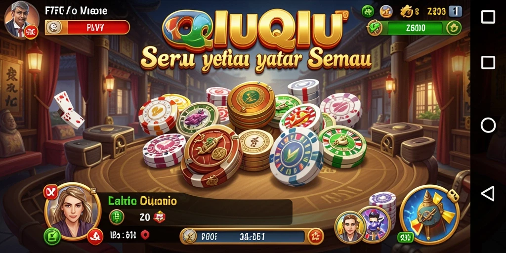 Tampilan gameplay seru di game QiuQiu F7F7.