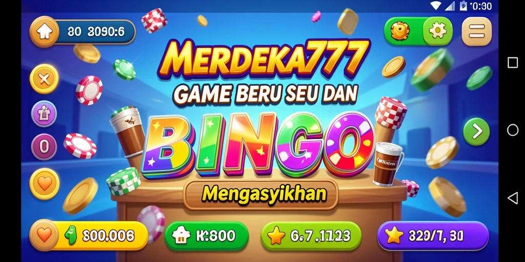 Tampilan gameplay MERDEKA777 yang menarik dan penuh warna.