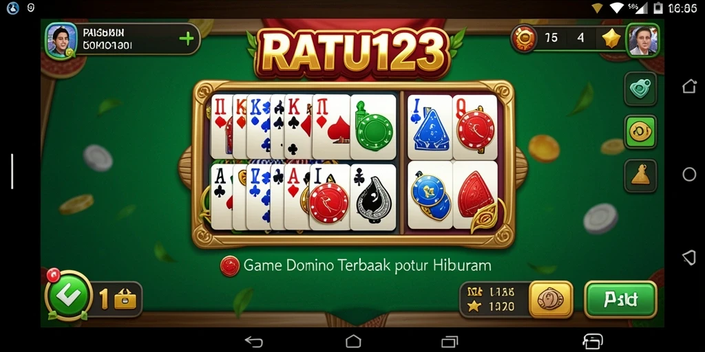 Tampilan gameplay Domino yang menarik dan interaktif.