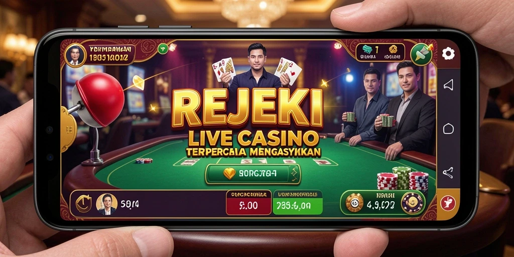 Gameplay Live Casino yang seru dan interaktif di REJEKI.