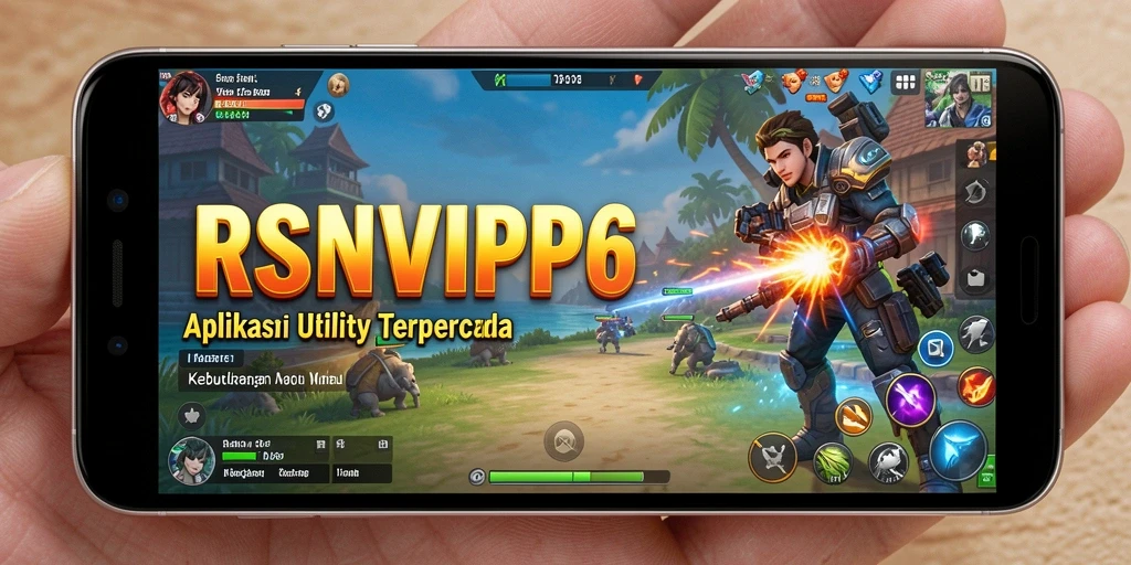 Tampilan antarmuka pengguna RSNVIP6 dengan fitur Utility
