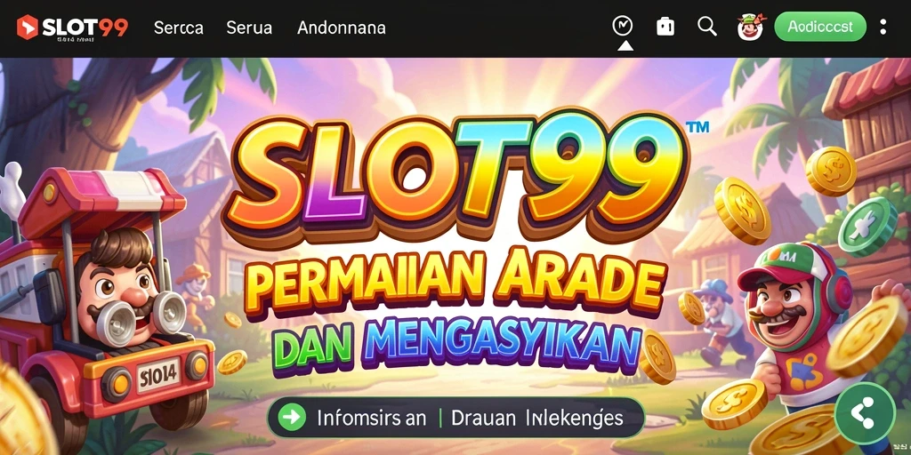Tampilan gameplay menarik di SLOT99 dengan banyak variasi tema.