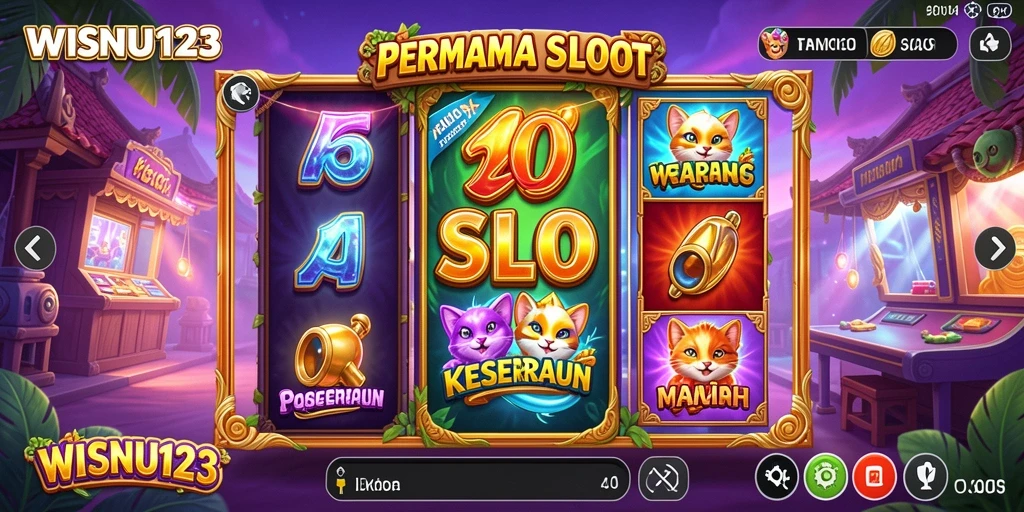 Gameplay seru dan menggembirakan di WISNU123 slot.